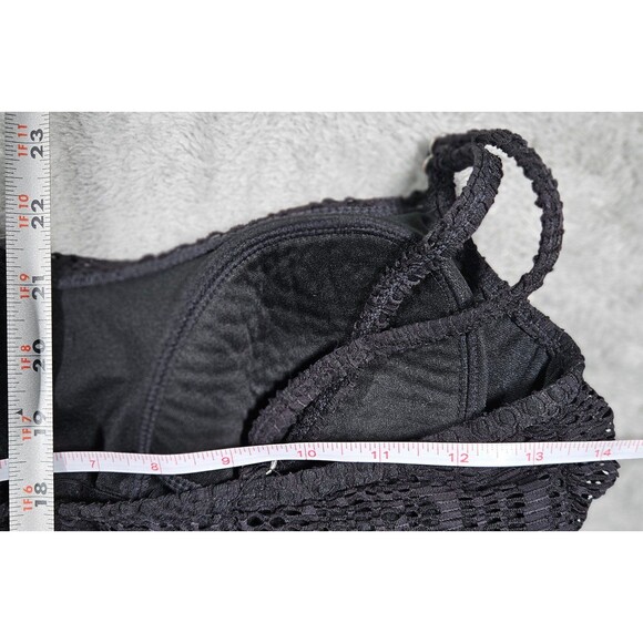 Catalina Womens Black One Piece Swimsuit with Adjustable Straps Sz M 8-10 - Picture 5 of 7